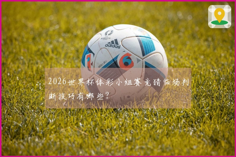 2026世界杯体彩小组赛竞猜临场判断技巧有哪些？